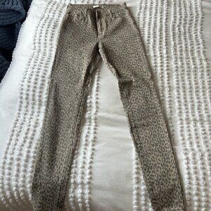 Pacsun Leopard High Rise Skinny Jeans